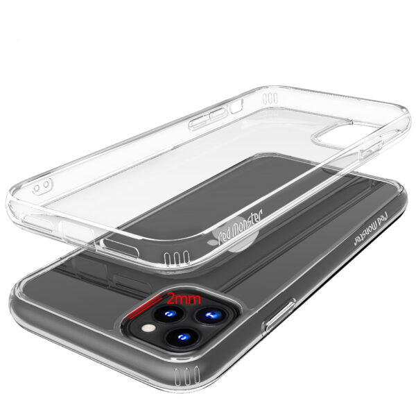 Red Monster TOUGH NAKED ARMOUR SAFE CLEAR for iPhone 12 Series - Image 3