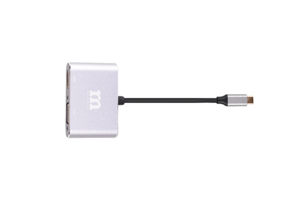 Red Monster Hybrid AirNergy USB-C HUB to HDMI + VGA (9 CM) (Space Grey) - Image 2