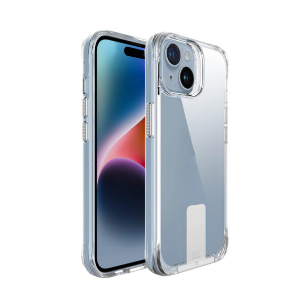 Red Monster Armour Tough Naked Hard (Pure Clear Stand) for iPhone 15 Series - Image 7