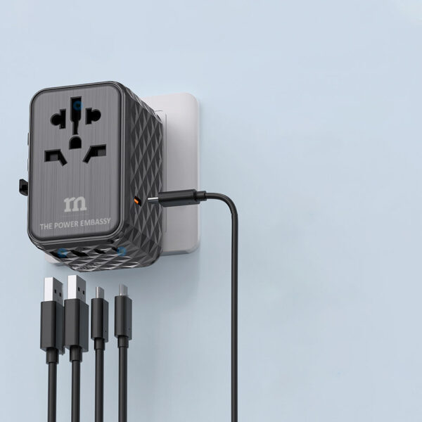 Red Monster WORLD PLUG STANDARD - PD 45W Universal Travel Adapter | Powered with GaN Technology - Image 4