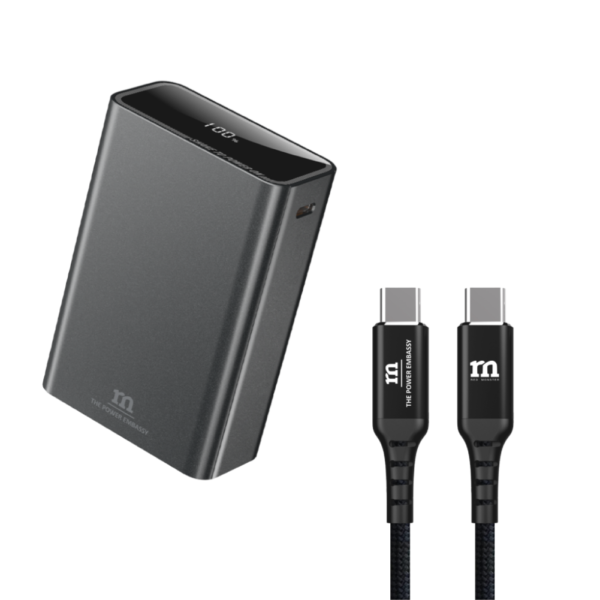 Red Monster POWER BANG PRO+™ 65W PD SUPER CHARGING | Included 0.2m or 1m Cable | Smart Shake Power On | 20,000mAh