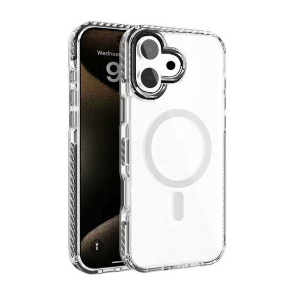 Red Monster Case for iPhone 16 Pro Max | 16 Pro | 16 Plus | 16 - Hybrid Air Mag Black (Soft Case) - Image 3