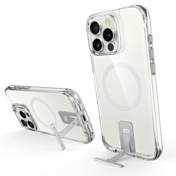 Red Monster Case for iPhone 16 Pro Max | 16 Pro | 16 Plus | 16 - Pure Stand Mag Clear (Hard Case) - Image 3