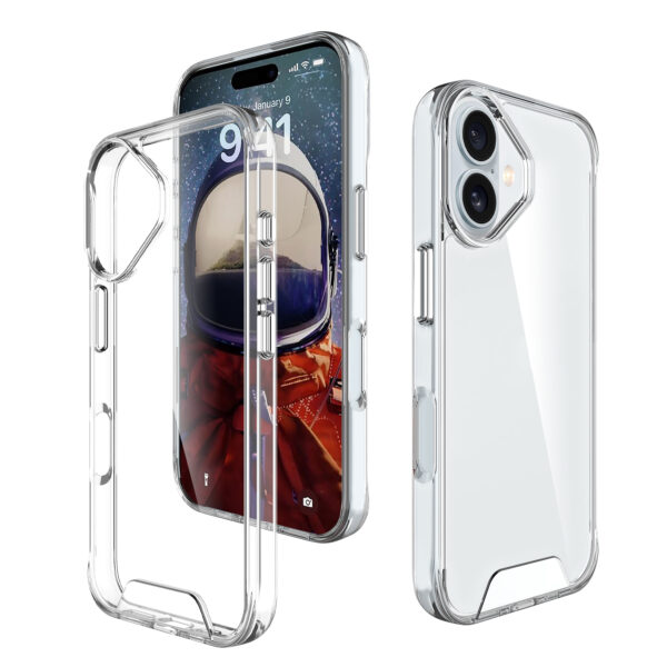 Red Monster Case for iPhone 16 Pro Max | 16 Pro | 16 Plus | 16 - Space Shield Clear (Hard Case) - Image 6