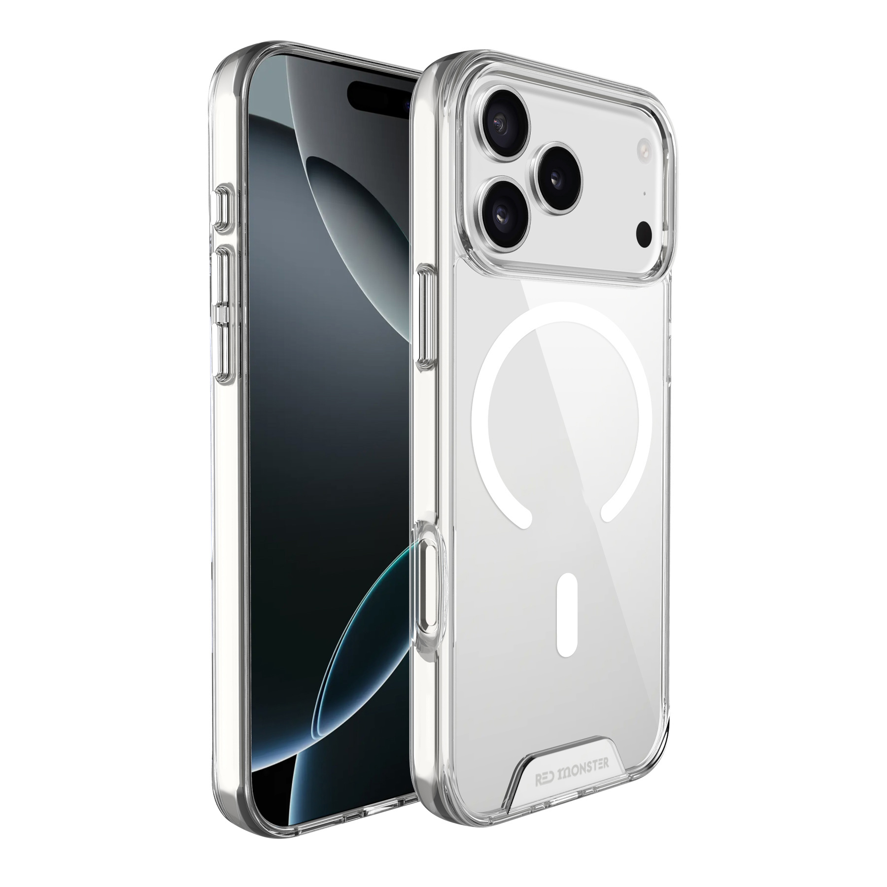 RED MONSTER [KIHON BASIC COLLECTION] Basic M Clear SPC for iPhone 17 ...